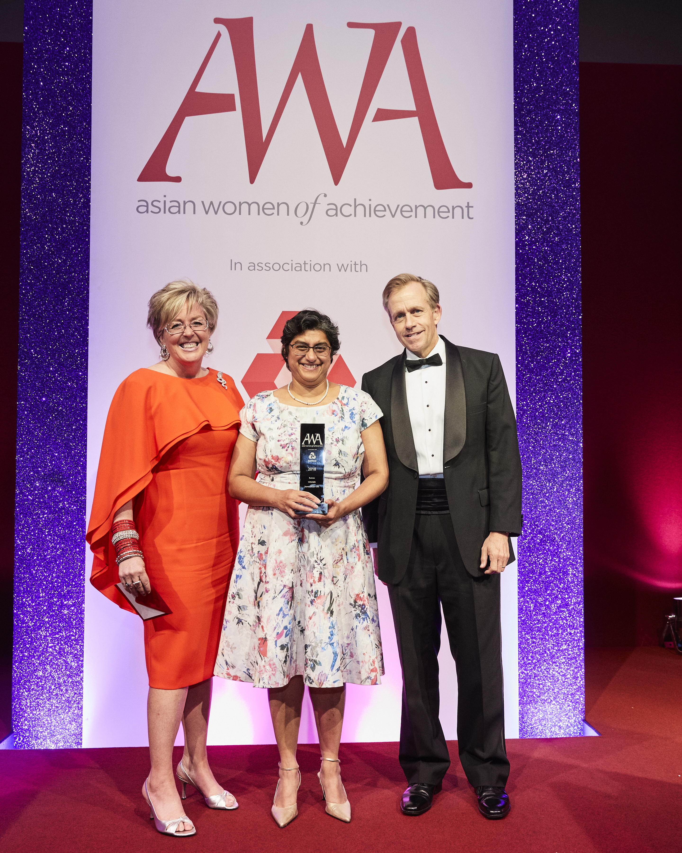 Yasmin Waljee OBE winner of the 2018 AWA Business Award